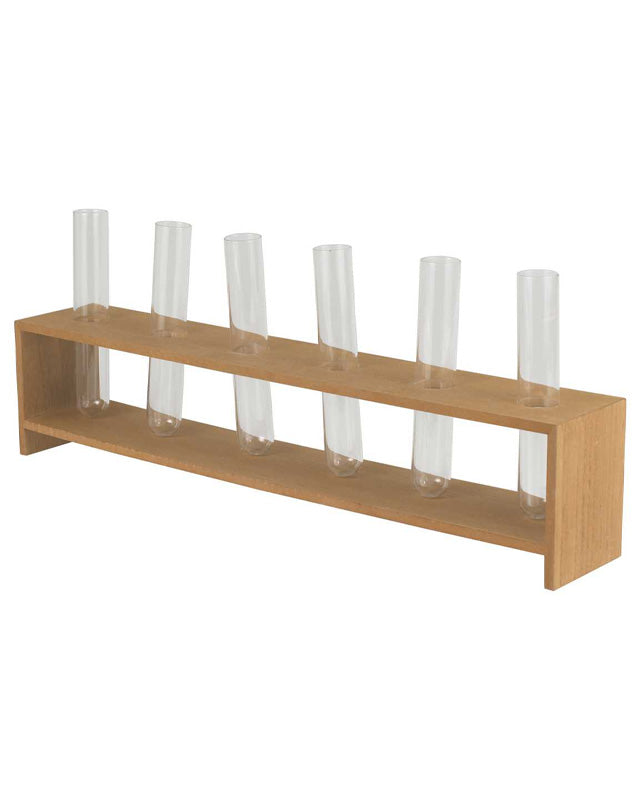 Rustic Romance Wooden Stem Holder Wedding Centrepiece - 19cm x 45cm