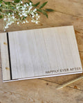Rustic Romance Wooden 'Best Day Ever' Guestbook - 18cm x 26cm – product image 1