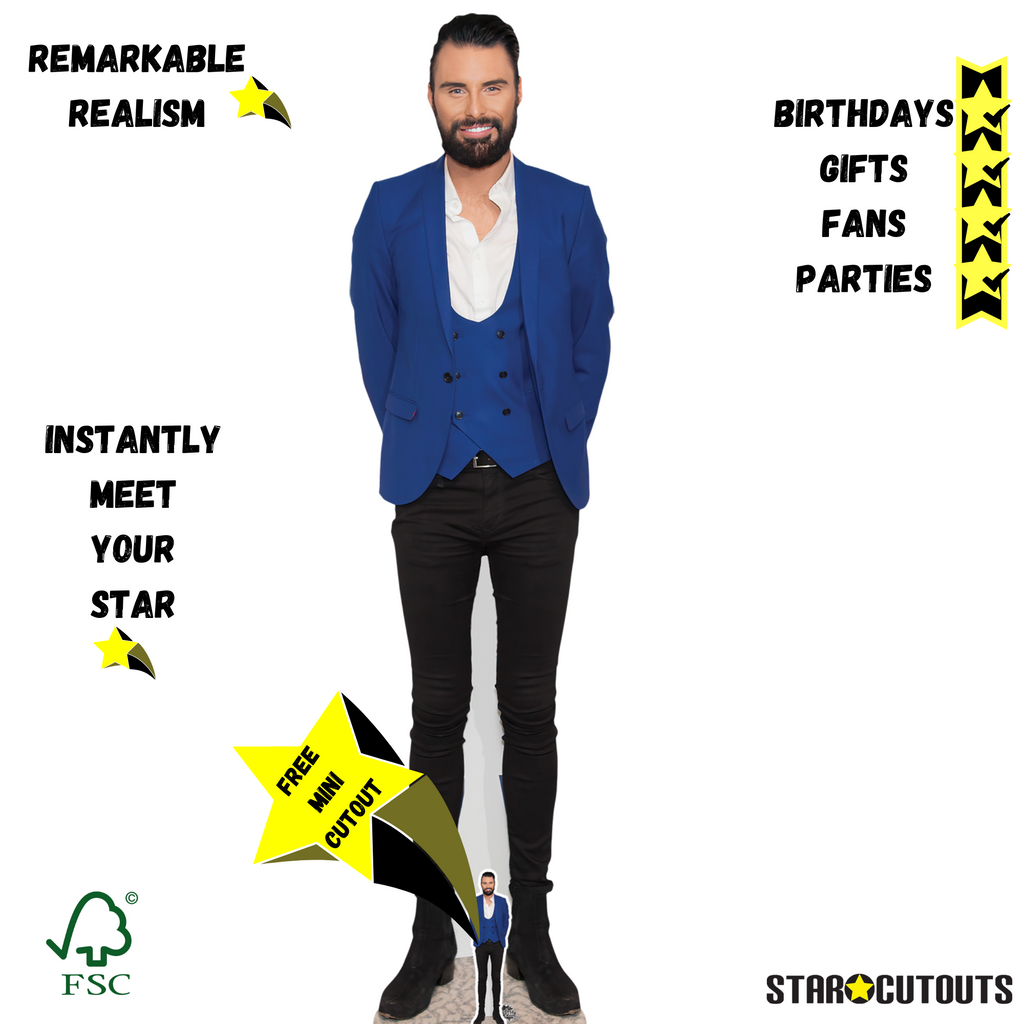 CS1097 Rylan Clark Height 194cm Lifesize Cardboard Cut Out With Mini – product image 3