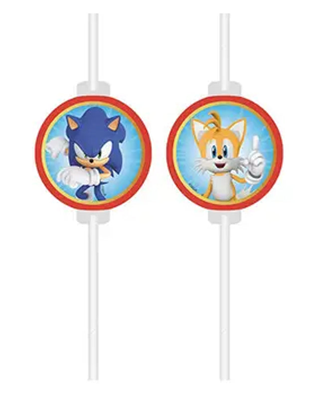Sonic Speed Paper Straws (4pk)