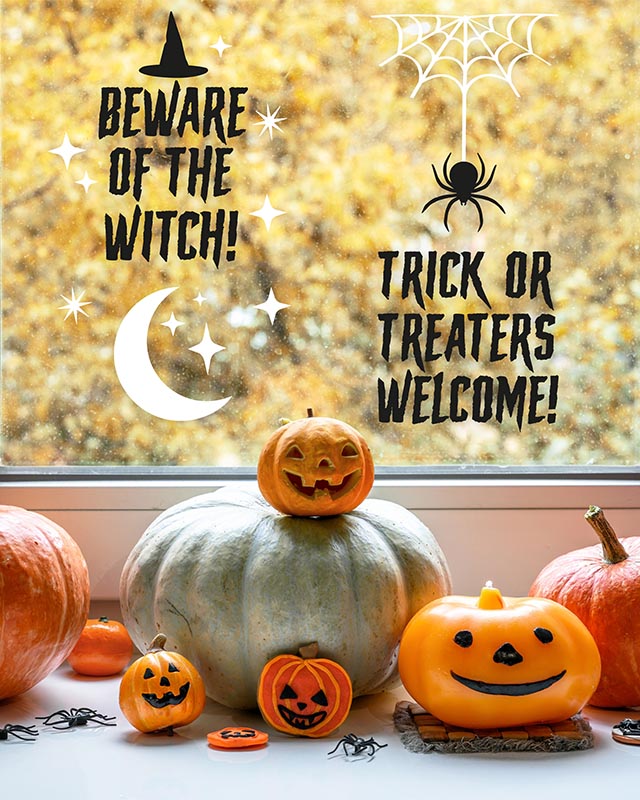 Trick or Treat Window Clings (4pk) – product image 4