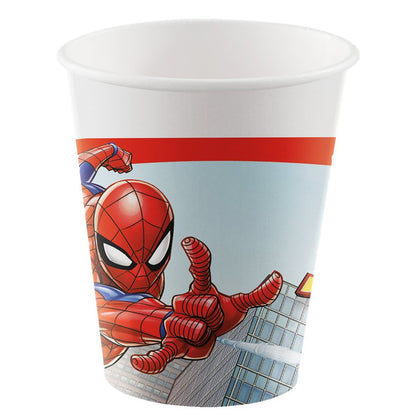Spiderman Crime Fighter Paper Cups - 200ml (8pk)
