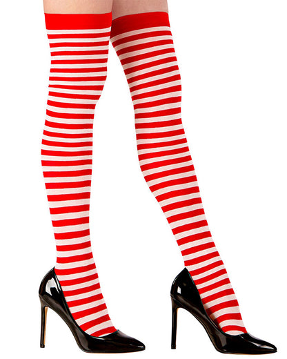Red Striped Stockings