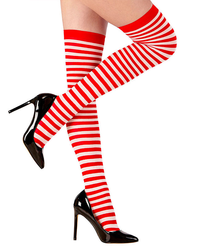 Red Striped Stockings
