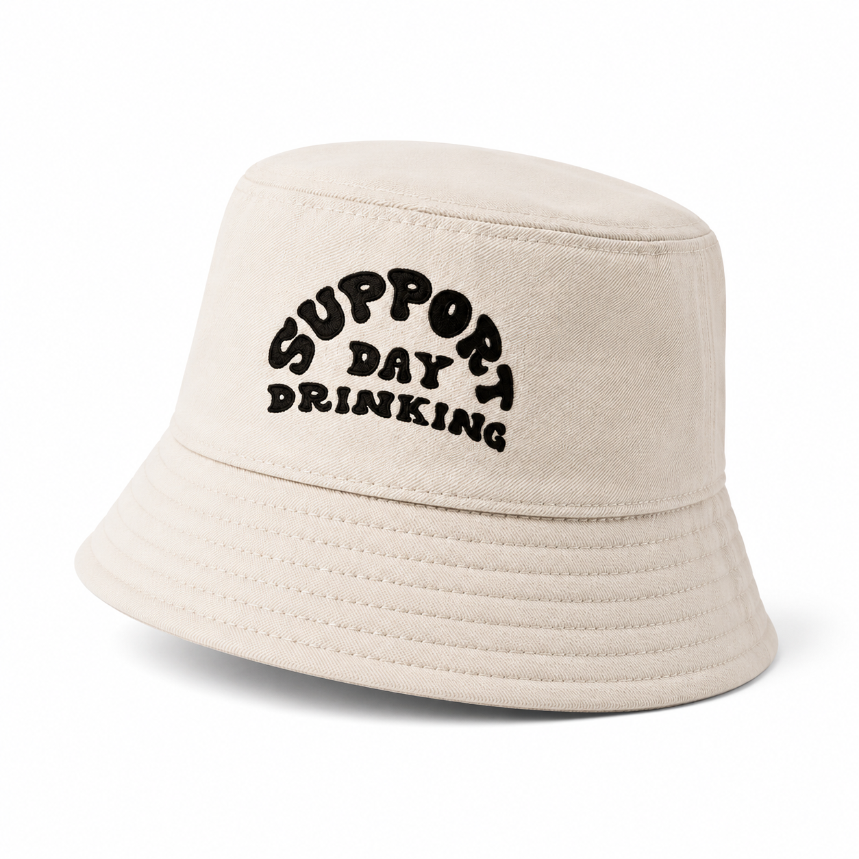 Support Day Drinking Off White Bucket Hat | Funny Festival Hate