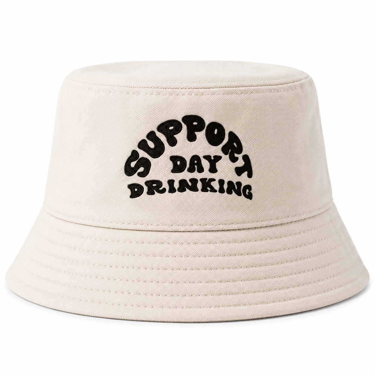 Support Day Drinking Off White Bucket Hat | Funny Festival Hate