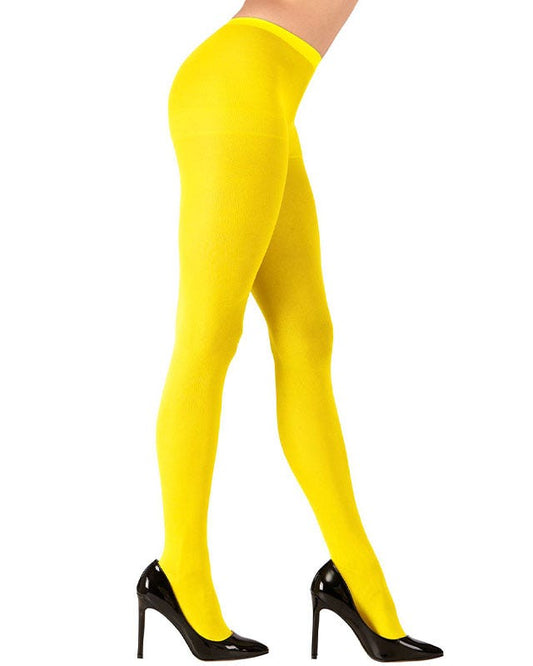 Neon Yellow Tights - Adult