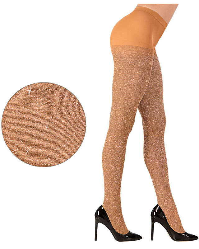 Gold Glitter Tights - Adult – product image 3