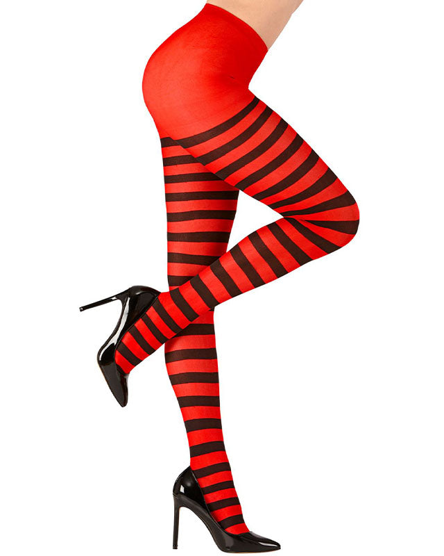 Black & Red Striped Tights - Adult – product image 4