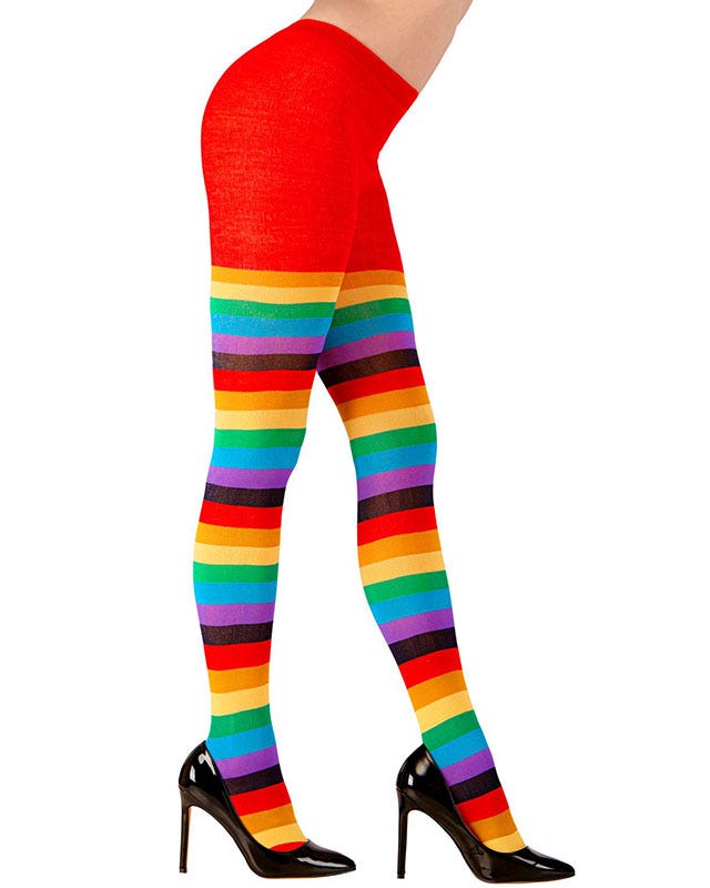 Rainbow Socks Tights - Adult
