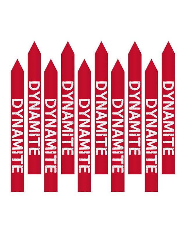 Red TNT Dynamite Candles (10pk)