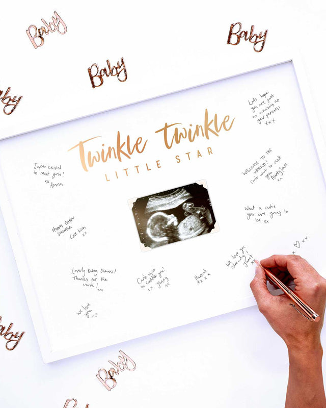 Twinkle Twinkle Signing Frame Guest Book - 44cm
