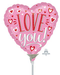 Love You Heart Mini Air-fill (Uninflated)