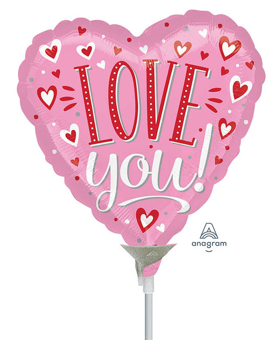 Love You Heart Mini Air-fill (Uninflated)