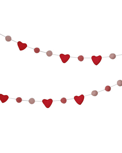 Felt Love Heart Garland - 1.5m