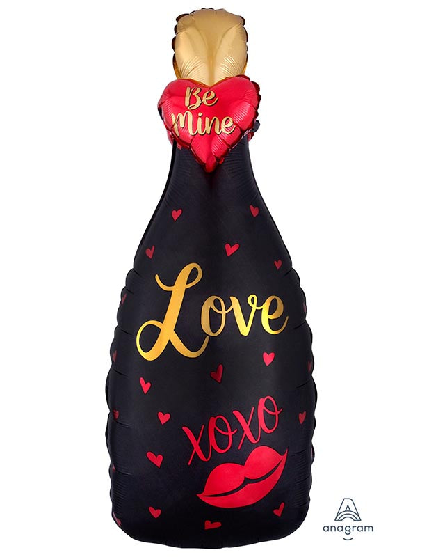 Bubbly Love Supershape Balloon - 14" x 35" Foil – product image 1