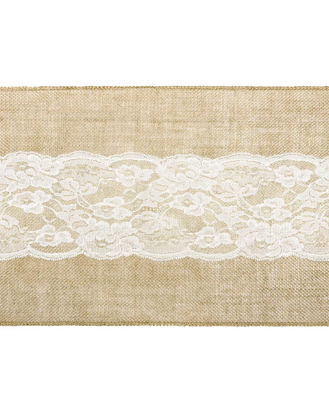 Jute Lace Table Runner - 2.75m x 28cm – product image 1