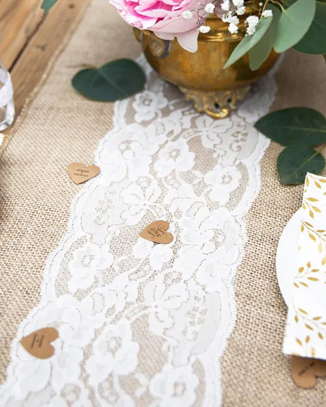 Jute Lace Table Runner - 2.75m x 28cm – product image 3