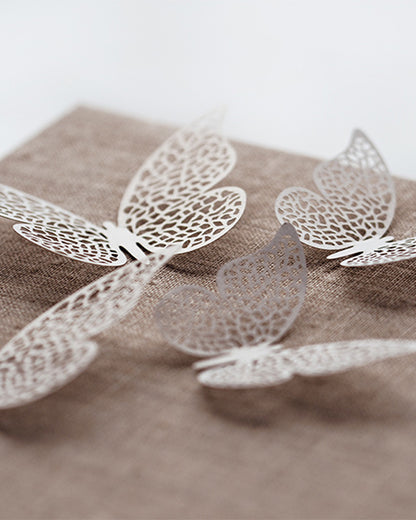 Paper Butterfly Decorations - 6.5cm x 4cm (10pk)