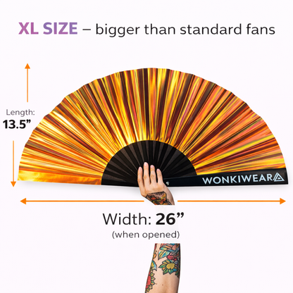 Unicorn Dreams XL Iridescent Festival Fan