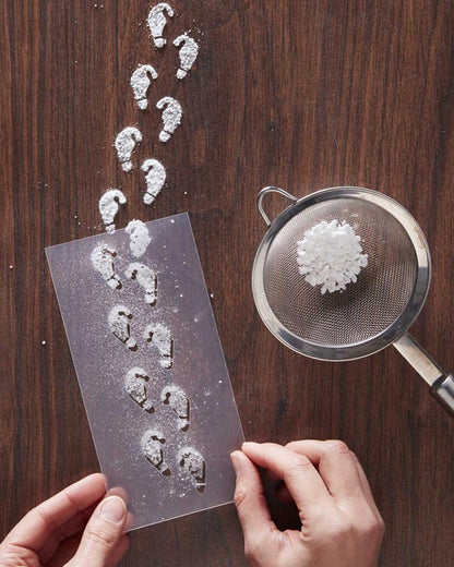 Festive Elf Foot Print Stencils
