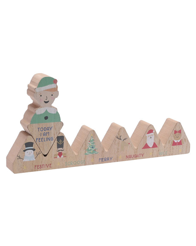 Wooden Advent Mood Calendar - 29.5cm