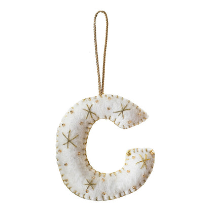 Tree Decorations - Monogram Letters - C