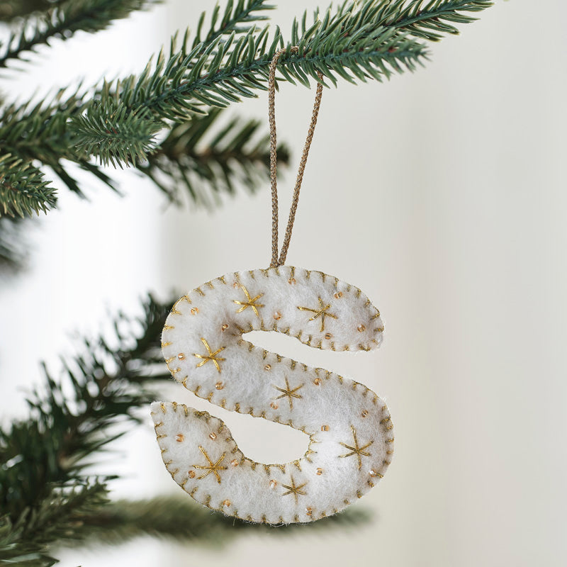 Tree Decorations - Monogram Letters - S