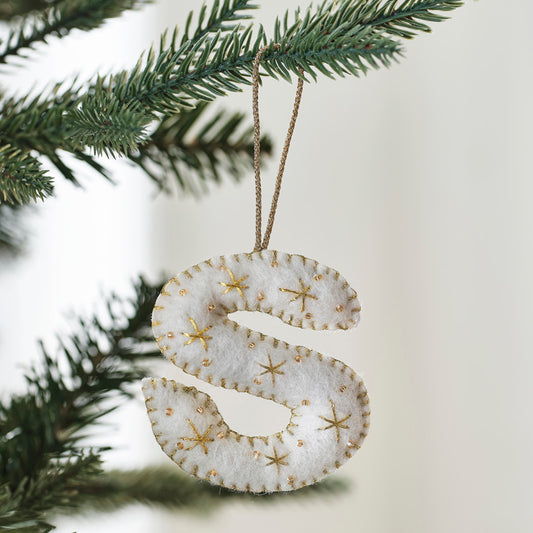 Tree Decorations - Monogram Letters - S