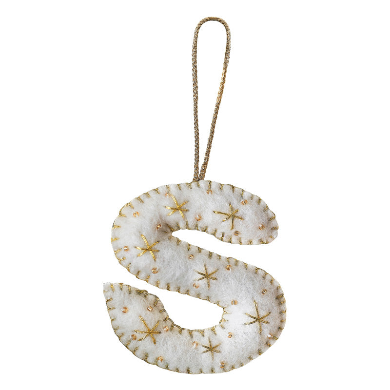 Tree Decorations - Monogram Letters - S
