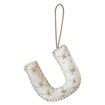 Tree Decorations - Monogram Letters - U