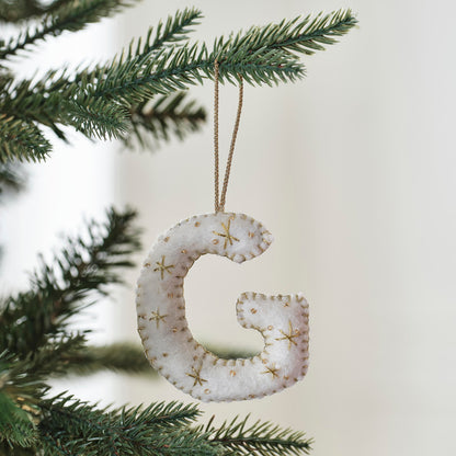 Tree Decorations - Monogram Letters - G