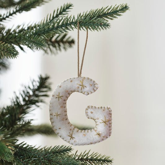 Tree Decorations - Monogram Letters - G