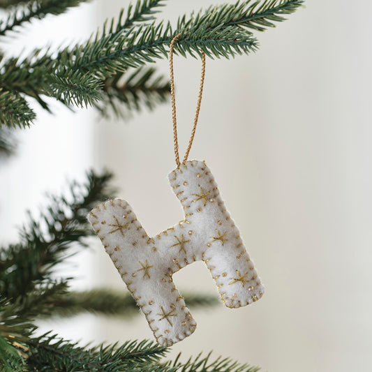 Tree Decorations - Monogram Letters - H