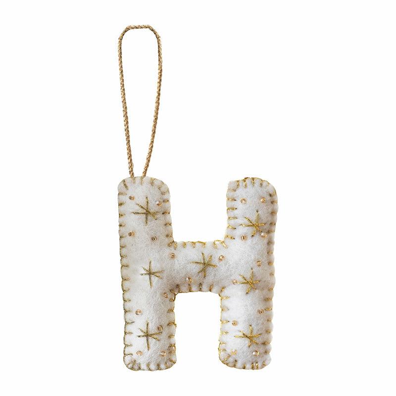 Tree Decorations - Monogram Letters - H