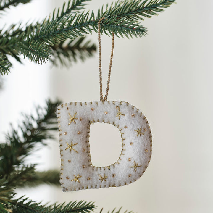 Tree Decorations - Monogram Letters - D – product image 1