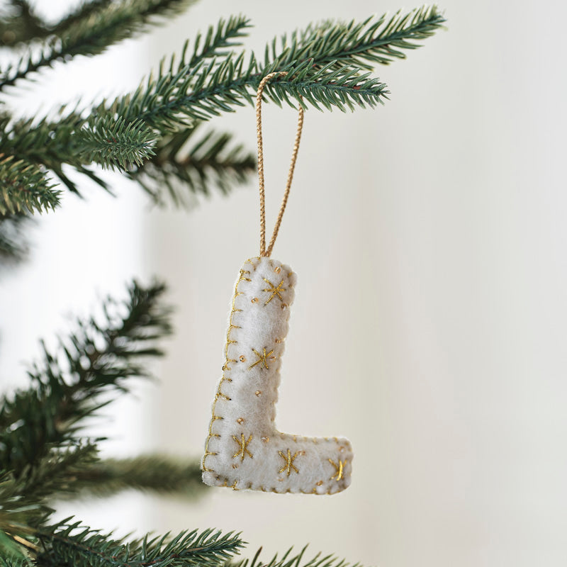 Tree Decorations - Monogram Letters - L