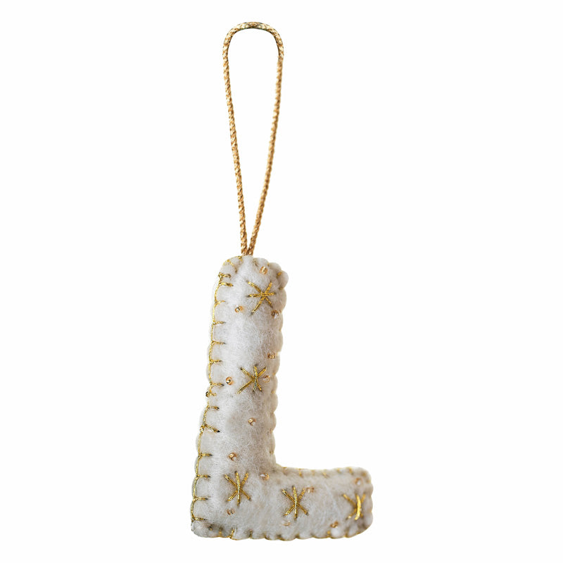 Tree Decorations - Monogram Letters - L