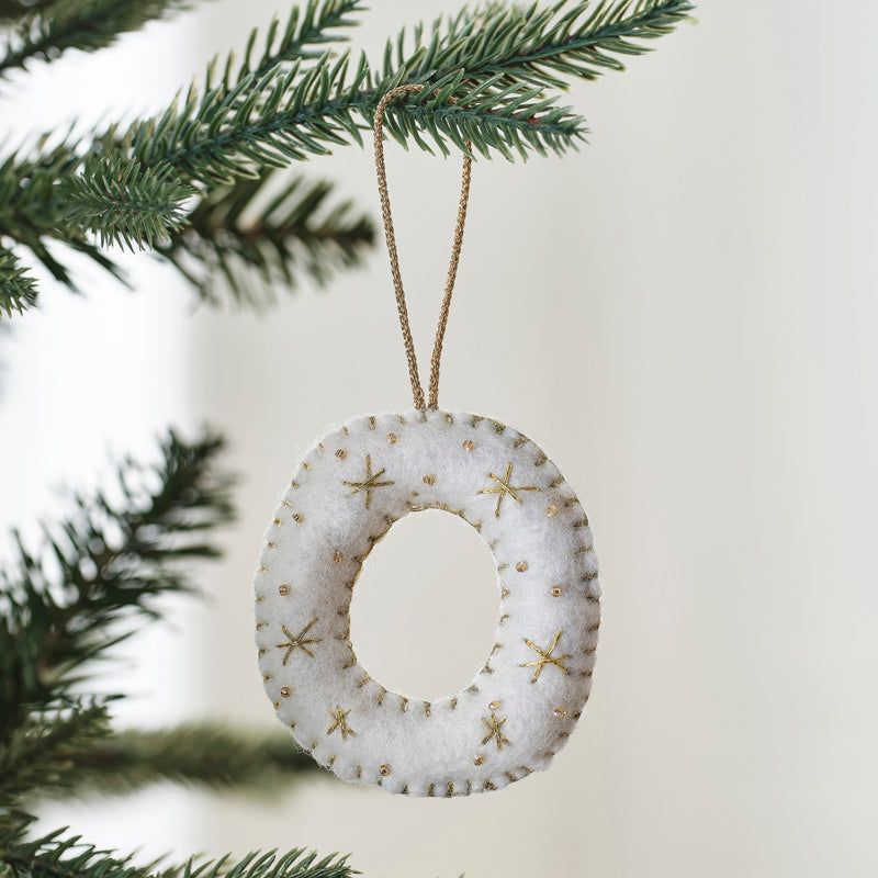 Tree Decorations - Monogram Letters - O