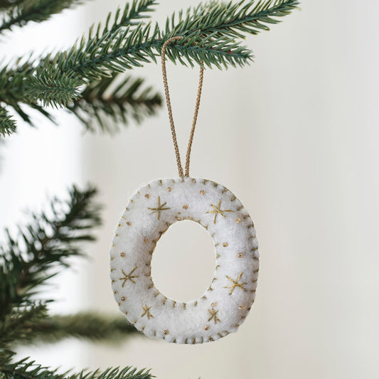 Tree Decorations - Monogram Letters - O