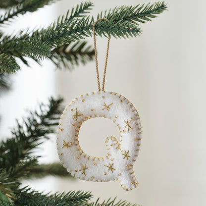 Tree Decorations - Monogram Letters - Q
