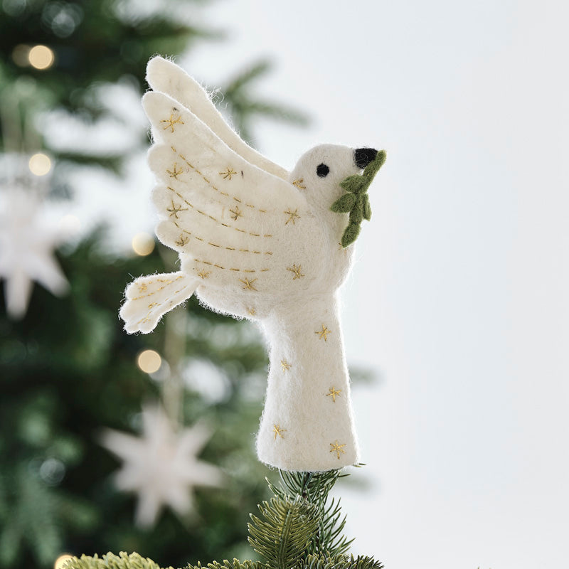 Tree Topper - Felt Turtle Dove