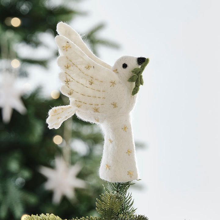Tree Topper - Felt Turtle Dove – product image 1