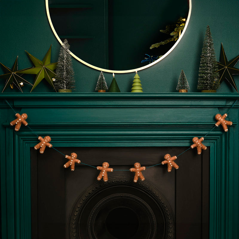 Bunting - Gingerbread Man - Felt