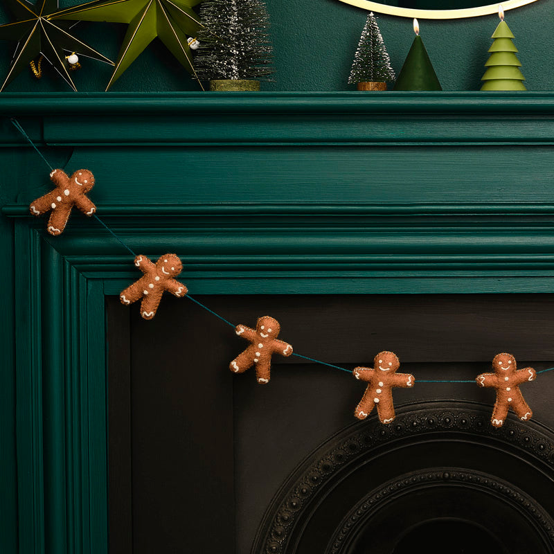 Bunting - Gingerbread Man - Felt
