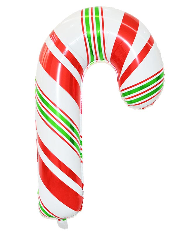 Candy Cane Supershape Balloon - 18" x 31" Foil