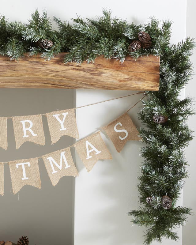 Snowy Pine Foliage Garland - 2m