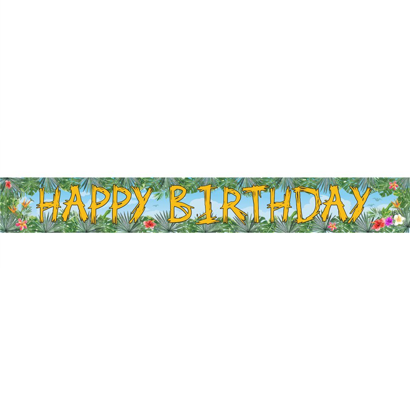 Dinosaur Adventure Paper Banners - 1m (3pk)