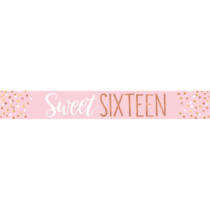Sweet Sixteen Paper Banners - 1m (3pk)