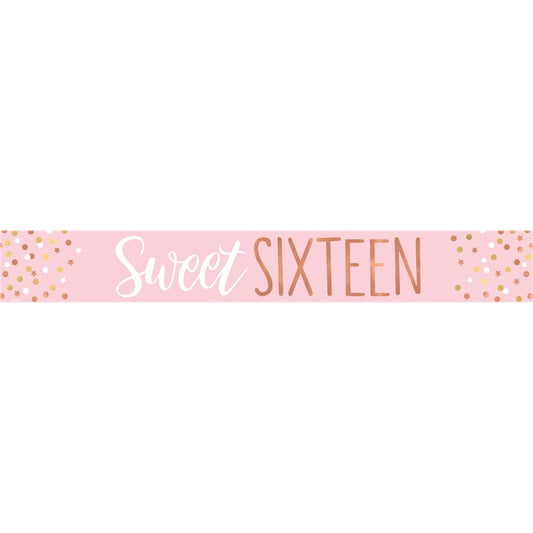 Sweet Sixteen Paper Banners - 1m (3pk)